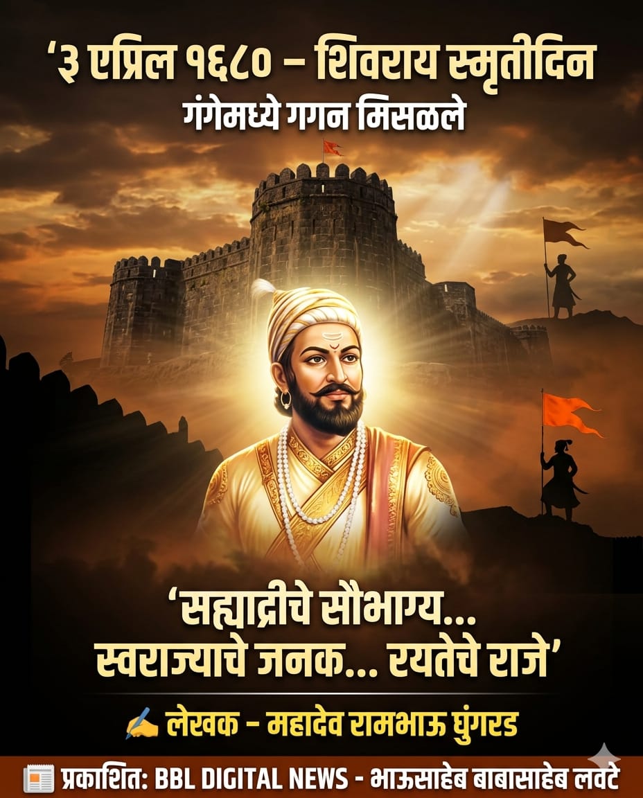 गंगेमध्ये गगन मिसळले” – शिवरायांच्या स्मृतीदिनानिमित्त भावपूर्ण अभिवादन