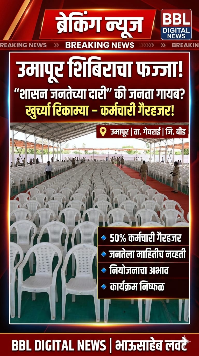 “शासन जनतेच्या दारी” की जनता परत कार्यालयात? उमापूर शिबिराचा फज्जा