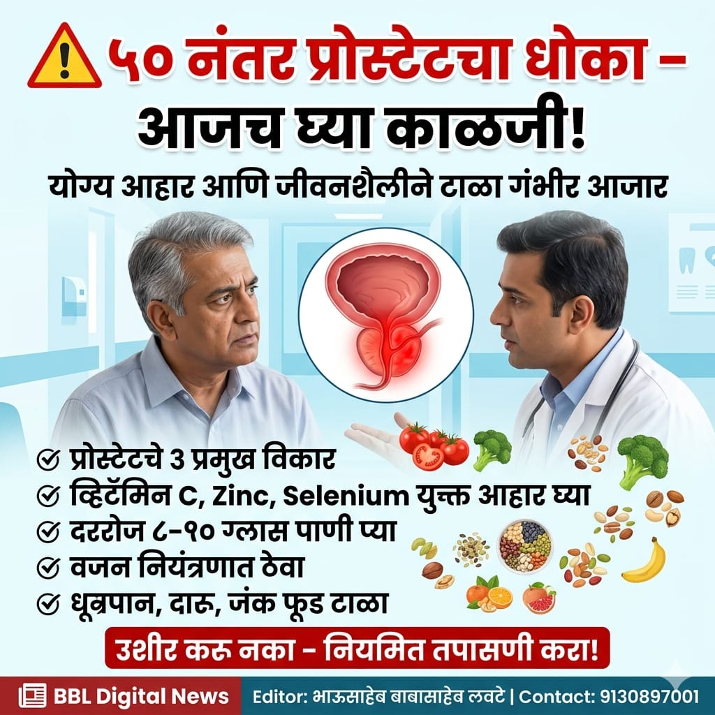 प्रोस्टेट विकारांबाबत जागरूकता गरजेची – तज्ञांचा सल्ला