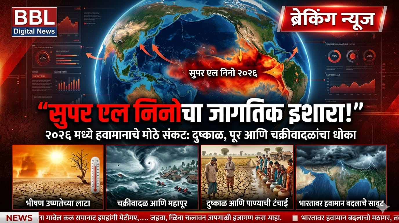 सुपर एल निनोचे जागतिक संकट! २०२६ मध्ये पृथ्वीवर उष्णतेचा महाभयंकर तडाखा